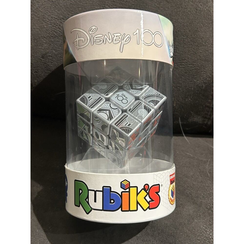 NEW Disney 100 Rubik’s Cube Anniversary Metallic Platinum‎ Mickey